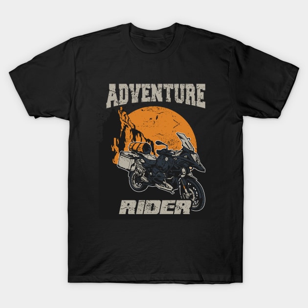adventure rider bike T-Shirt by beanbeardy